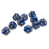 Maxbell Multi-sided Dice Polyhedron Dice D12 for D&D TRPG Table Game Blue+Grey