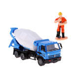 Maxbell 1/50 Engineering Car Truck Vehicle Model Construction Blue Agitating Lorry