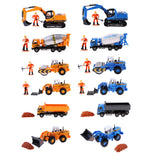 Maxbell 1/50 Engineering Car Truck Vehicle Model Construction Blue Agitating Lorry
