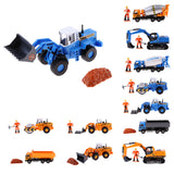Maxbell 1/50 Engineering Car Truck Vehicle Model Construction Blue Agitating Lorry