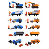 Maxbell 1/50 Engineering Car Truck Vehicle Model Construction Blue Agitating Lorry