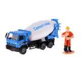Maxbell 1/50 Engineering Car Truck Vehicle Model Construction Blue Agitating Lorry