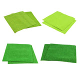 Maxbell 5 Pieces Artificial Turf Grass Lawn Grassland Model Miniature Light Green