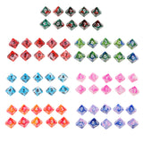 Maxbell 10pcs 10 Sided D10 Polyhedral Dice Double Color for DND RPG MTG Orange Red