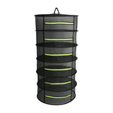 Maxbell Herb Drying Rack Mesh Net Dryer 6 Layer 60cm w/Green Zippers 6 Layer