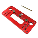 Maxbell Wood Doweling Jig Woodworking Positioner Locator Tool Style A_Red