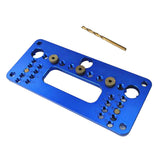 Maxbell Wood Doweling Jig Woodworking Positioner Locator Tool Style A_Blue