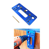 Maxbell Wood Doweling Jig Woodworking Positioner Locator Tool Style A_Blue