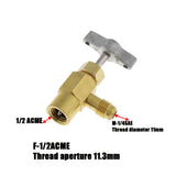 Maxbell R134a AC Refrigerant Can Bottle Tap Opener Dispenser 1/2 ACME Thread