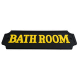 Maxbell PVC Rubber Bathroom Door Sign Wall Plaque for Home Hotel School Park