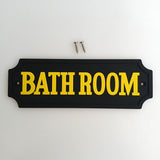 Maxbell PVC Rubber Bathroom Door Sign Wall Plaque for Home Hotel School Park