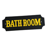 Maxbell PVC Rubber Bathroom Door Sign Wall Plaque for Home Hotel School Park