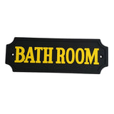 Maxbell PVC Rubber Bathroom Door Sign Wall Plaque for Home Hotel School Park