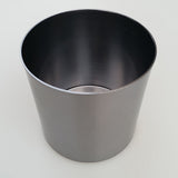 Maxbell Metal Circle Shape Garden Flower Pot Planter Succulent Vase Container Silver