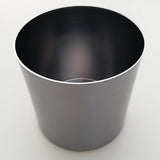 Maxbell Metal Circle Shape Garden Flower Pot Planter Succulent Vase Container Silver