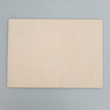 Maxbell Blank Wooden Discs Cutout 3mm Thick for DIY Craft  Rectangle