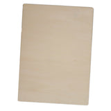 Maxbell Blank Wooden Discs Cutout 3mm Thick for DIY Craft  Rectangle