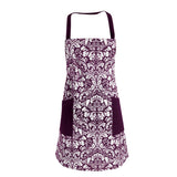 Maxbell Apron with Pockets Pure Cotton Cooking Kitchen Restaurant Bib Purple