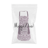 Maxbell Apron with Pockets Pure Cotton Cooking Kitchen Restaurant Bib Purple