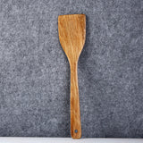 Maxbell Wood Cooking Spatula Shovel Nonstick Pan Kitchen Spatula Cookware Brown