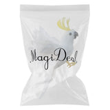 Maxbell Artificial Bird Flying Parrot Wings Home Art Decor 7.9inch White