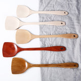 Maxbell Wood Cooking Spatula Shovel Kitchen Spatula Cookware Paint Beech 38cm