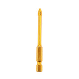 Maxbell 10 Pieces Crossed Hex Shank Ceramic Tile Glass Drill Bits Quick Bit Set 5mm