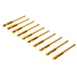 Maxbell 10 Pieces Crossed Hex Shank Ceramic Tile Glass Drill Bits Quick Bit Set 5mm