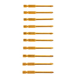 Maxbell 10 Pieces Crossed Hex Shank Ceramic Tile Glass Drill Bits Quick Bit Set 5mm