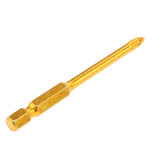 Maxbell 10 Pieces Crossed Hex Shank Ceramic Tile Glass Drill Bits Quick Bit Set 5mm