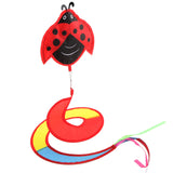 Maxbell Animal Spiral Rotating Windmill Wind Strip Wheel Outdoor Decor Ladybird