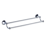 Maxbell Wall Mounted Brass Towel Rack Bathroom Storage Bath Double Towel Bar Chrome