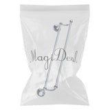 Maxbell Wall Mounted Brass Towel Rack Bathroom Storage Bath Double Towel Bar Chrome