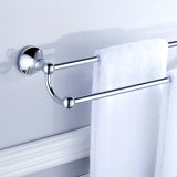 Maxbell Wall Mounted Brass Towel Rack Bathroom Storage Bath Double Towel Bar Chrome