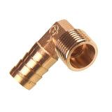 Maxbell 1/2 BSP to 16mm Brass 90 Degree Male Elbow Barbed Hose Tail Pipe Gas Fitting