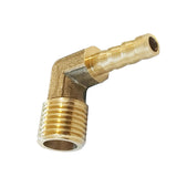 Maxbell 3/8 BSP to 10mm Brass 90 Degree Male Elbow Barbed Hose Tail Pipe Gas Fitting