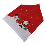 Maxbell Christmas Chair Cover Snowman Dinner Table Home Party Decorations White