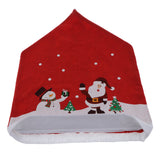 Maxbell Christmas Chair Cover Snowman Dinner Table Home Party Decorations White