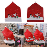 Maxbell Christmas Chair Cover Snowman Dinner Table Home Party Decorations White