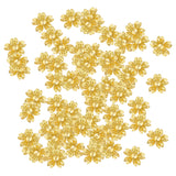 Maxbell 100Pcs Flower Spacers Tassel Bead Cap End Caps Gold for Jewelry Making 20mm