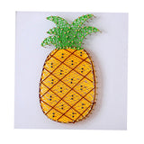 Maxbell DIY Pineapple String Art Kits Craft Kit on Wood for Kids Adults Wall Art DIY