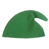 Maxbell Unisex Adult Kids Christmas Elf Hat Cloth Cap Xmas Holiday Costume Green