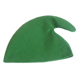 Maxbell Unisex Adult Kids Christmas Elf Hat Cloth Cap Xmas Holiday Costume Green