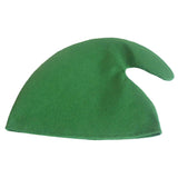 Maxbell Unisex Adult Kids Christmas Elf Hat Cloth Cap Xmas Holiday Costume Green