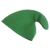 Maxbell Unisex Adult Kids Christmas Elf Hat Cloth Cap Xmas Holiday Costume Green