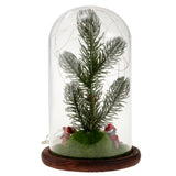 Maxbell Christmas USB Light Micro Landscape Glass Cover Dome Table Decor Ornaments C