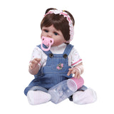 Maxbell 48cm 19 inches Lifelike Reborn Dolls Toy With Clothes Jeans