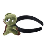 Maxbell Hairband Dinosaur Headwear Short Plush Toy for Kids Girl Gift Vertical