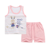 Maxbell Kids Baby Summer Suit Casual Sleeveless T-shirt Tops and Shorts Rabbit 55