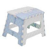 Maxbell Portable Folding Step Stool Bathroom Lightweight Footstool for Kids Sky blue